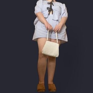 Saks Fifth Avenue Bags by Josef white beaded handbag